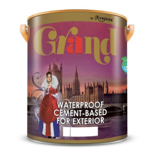 Sơn chống thấm pha xi măng Mykolor Grand Waterproof Cement Based For Exterior 18L